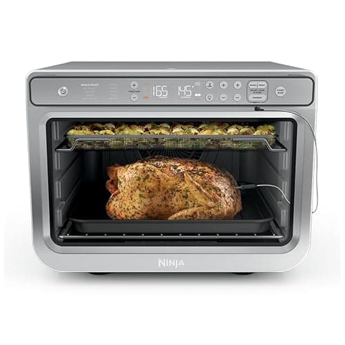 Ninja Prestige Smart XL with Pro Cook System 10-in-1 Air Fry Digital Countertop Convection Toaster Oven with Air Fry, Air Roast, Broil & Bake, Pro Cook Thermometer, 1800 Watts, Stainless Steel, DT551 image