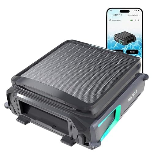 WYBOT F1 - Solar Powered Robotic Pool Surface Skimmer Robot with 8-Hour Continuous Cleaning, App Control, Smart Obstacle Avoidance, Anti-Entanglement, Anti-Leakage, Anti-Stranding, Edge Cleaning image