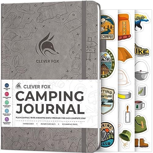Clever Fox Camping Journal – Camper Log Book & RV Trip Planner image