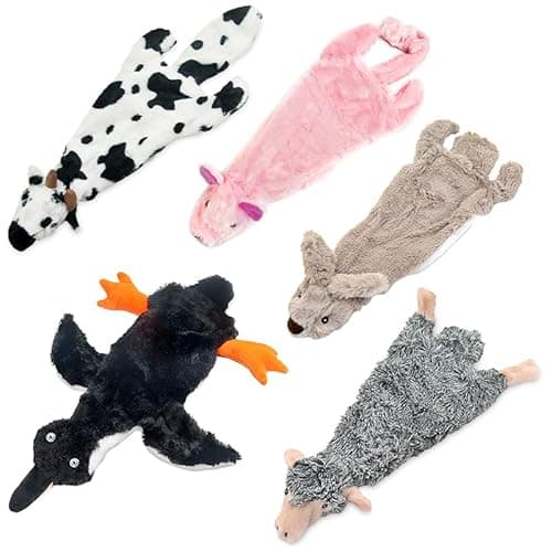 Best Pet Supplies 2-in-1 Fun Skin Stuffless Mystery Box Dog Squeaky Toy 4 Pack image