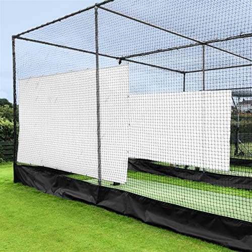 Cricket Net Sight Screen (Standard Sizes) | Cricket Screen Netting | Batting & Bowling Cricket Cage Netting | Cricket Cage Batting Canvas Screen - Cricket Set (12ft (3.7m)) image