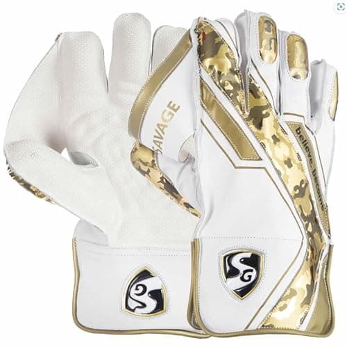 Sanspareils Greenlands Savage Wicket Keeping Gloves W.K. Gloves Adult for Cricket Sports image